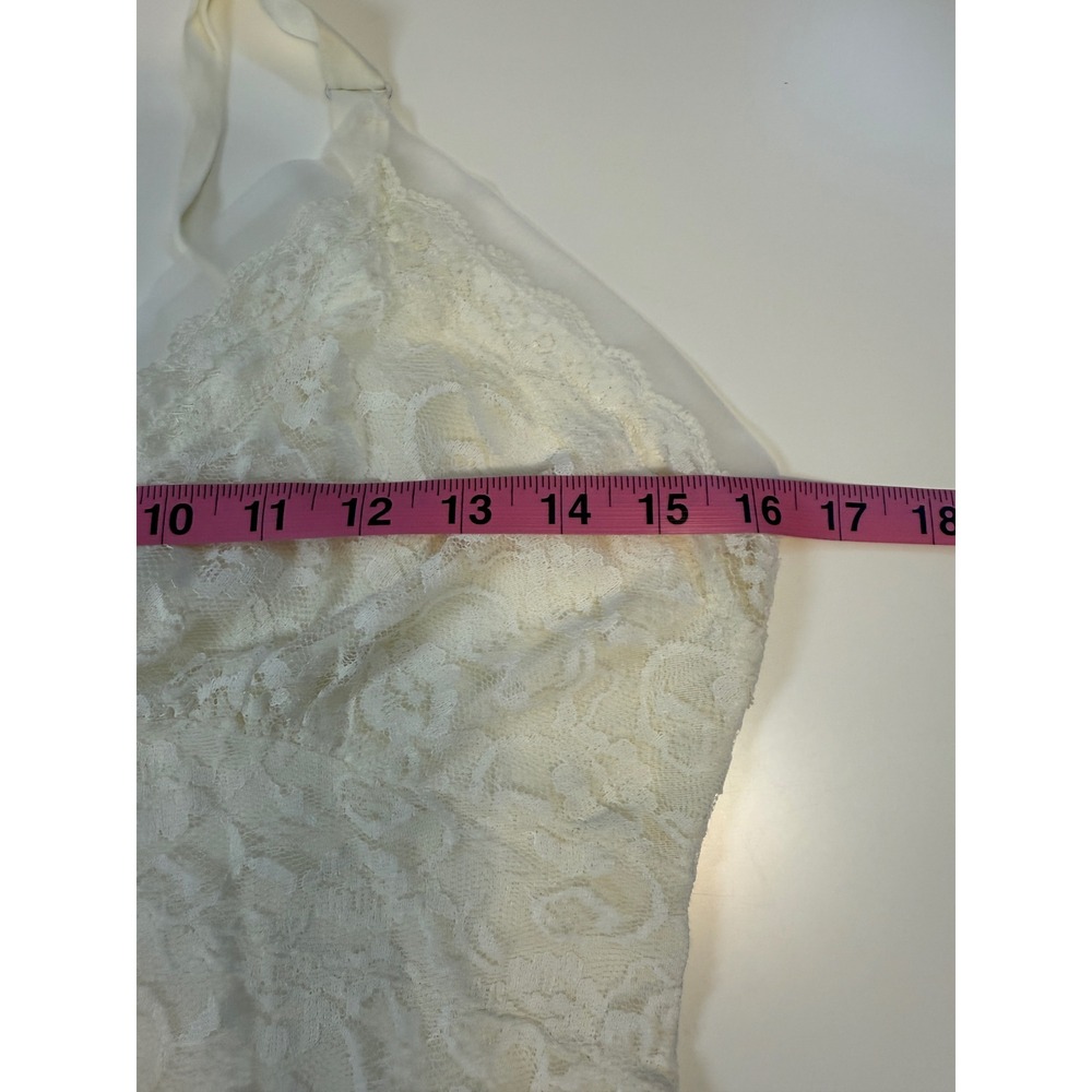 Vintage Ivory Lace Slip Dress - Picture 4 of 5